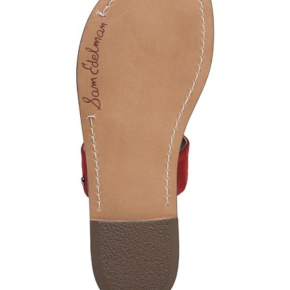 NEW Sam Edelman Gala Slide Sandal Red - Picture 7 of 7